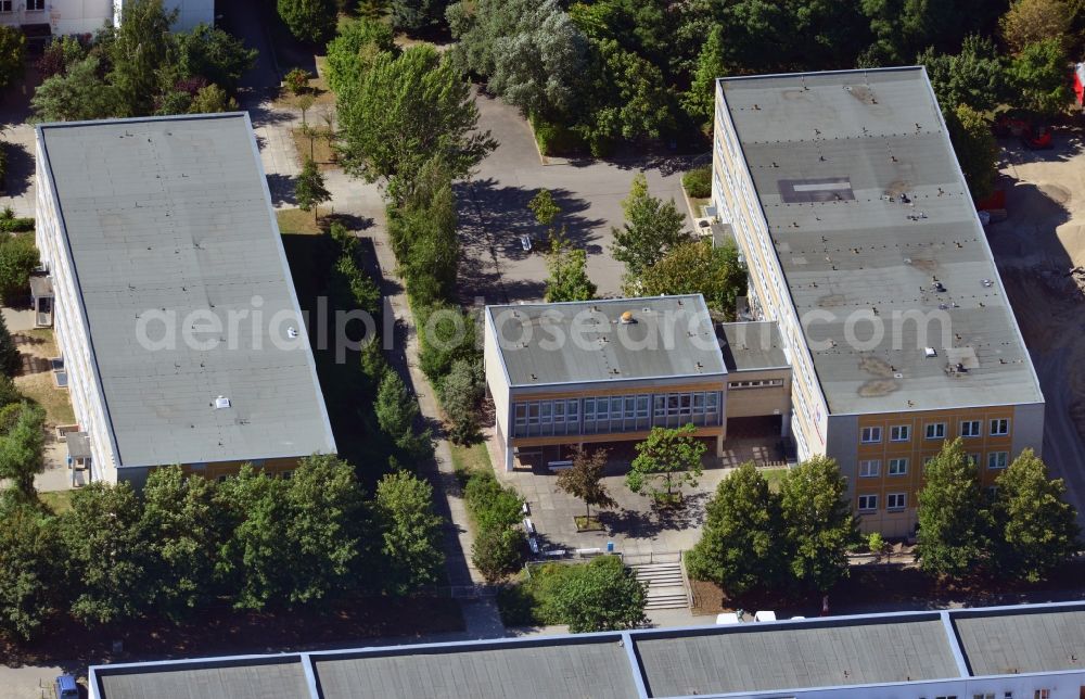 Aerial image Berlin OT Hellersdorf - View of the Melanchthon secondary school in the district of Hellersdorf in Berlin