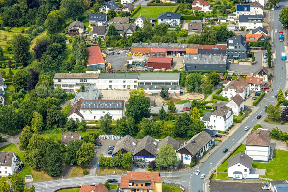 Wickede (Ruhr) from the bird's eye view: Aerial view of Melanchthon School in Wickede (Ruhr) in the state of North Rhine-Westphalia, Germany