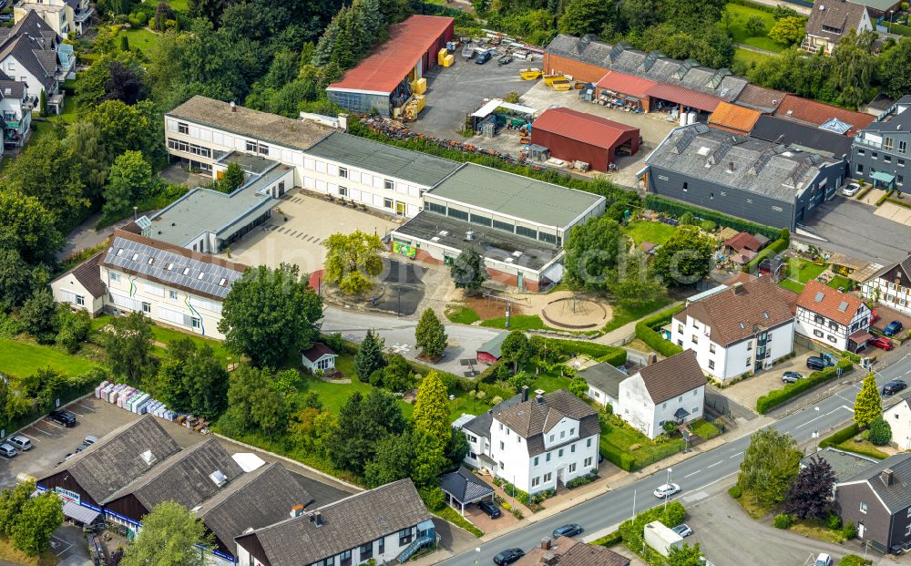 Aerial image Wickede (Ruhr) - Aerial view of Melanchthon School in Wickede (Ruhr) in the state of North Rhine-Westphalia, Germany