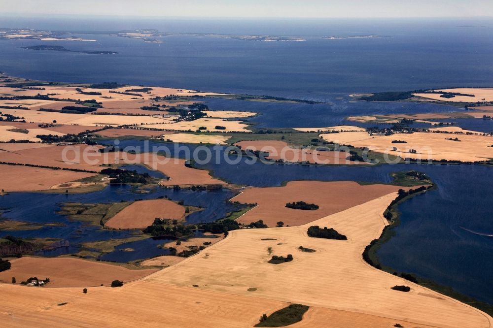 Poseritz from above - Melioration - Landscape with Poseritz on Rügen in Mecklenburg-Vorpommern