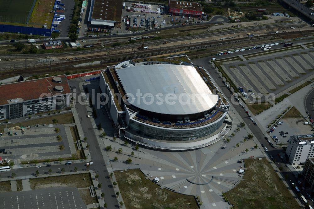 Aerial image Berlin - Mercedes-Benz Arena - formerly O2 Arena in Berlin - Friedrichshain