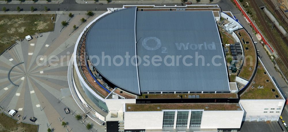 Berlin from the bird's eye view: Mercedes-Benz Arena - formerly O2 Arena in Berlin - Friedrichshain