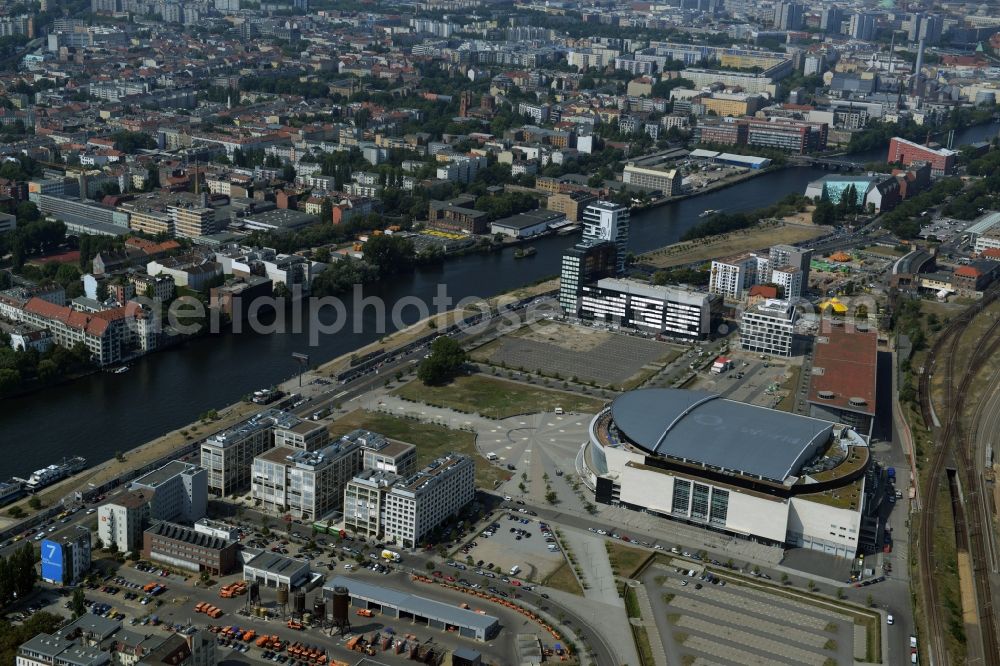 Berlin from above - Mercedes-Benz Arena - formerly O2 Arena in Berlin - Friedrichshain