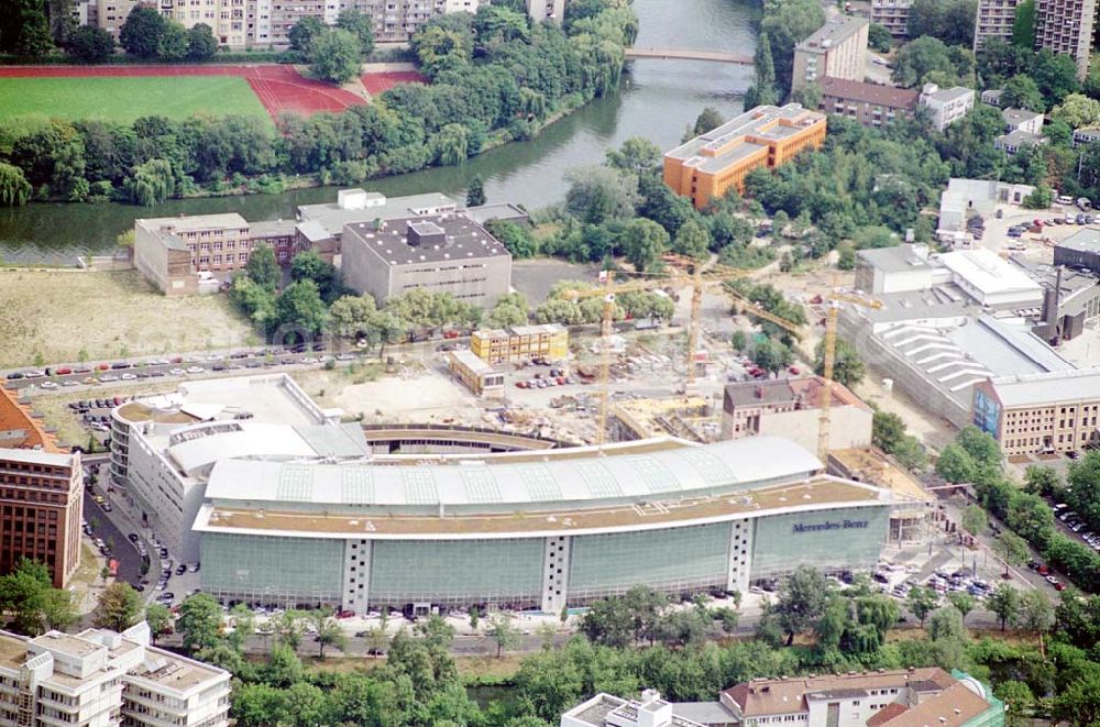 Aerial image Berlin / Charlottenburg - Mercedes - Niederlassung Baustellenerweiterung am Salzufer Charlottenburg / Berlin