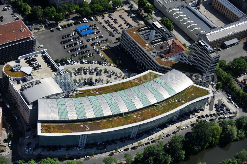 Aerial photograph Berlin - Mercedes Welt am Salzufer in Berlin Charlottenburg. Mercedes World at the Salzufer in Charlottenbeurg.