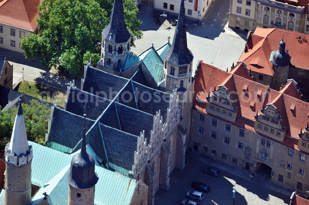 Aerial photograph Merseburg - View of Merseburger Dom in Saxony-Anhalt