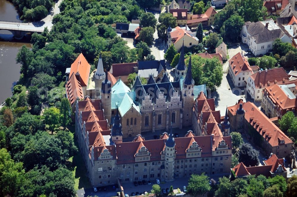 Merseburg from above - View of Merseburger Dom in Saxony-Anhalt