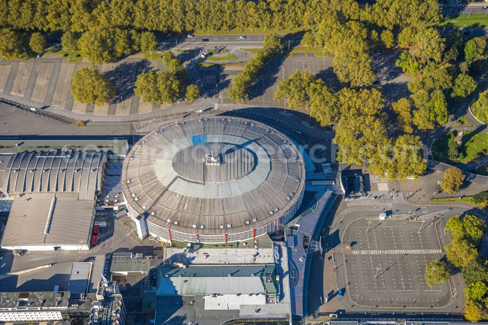 Aerial photograph Dortmund - Exhibition grounds, congress center and exhibition halls and arena of the BVB - stadium Signal Iduna Park in Dortmund in the Ruhr area in the state of North Rhine-Westphalia, Germany