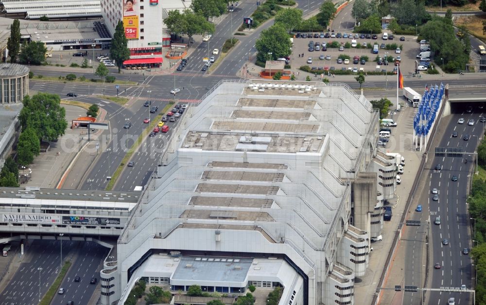 Berlin from the bird's eye view: View of Berlin - Charlottenburg with the Exhibition Centre at the Funkturm Berlin and the ICC