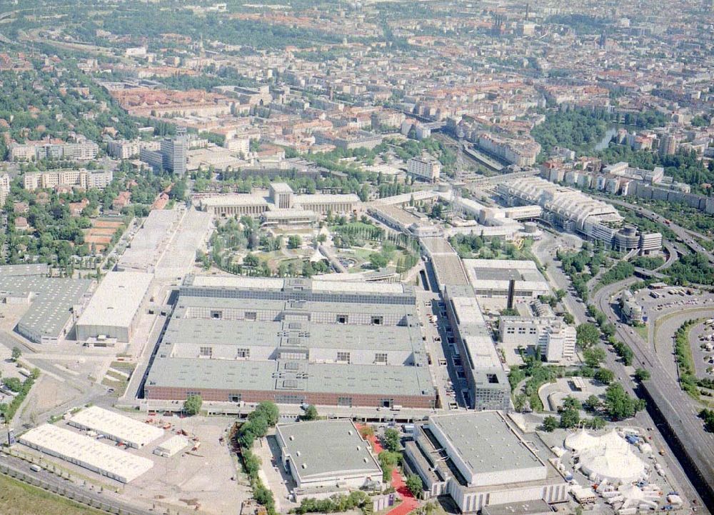 Aerial image Berlin - Charlottenburg - Messegelände am Berliner Funkturm.