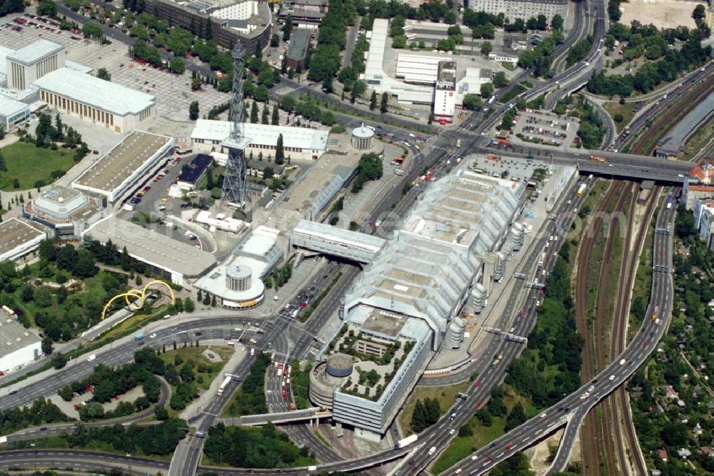 Berlin / Charlottenburg from above - Messegelände am berliner Funkturm in Berlin / Charlottenburg 1995