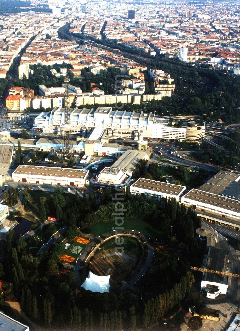 Aerial photograph Berlin - Charlottenburg - Messegelände am Funkturm