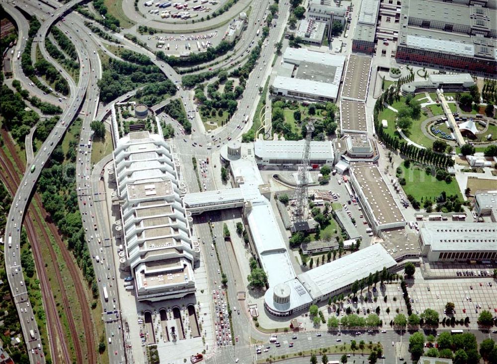 Aerial photograph Berlin - Charlottenburg - Messegelände, ICC und Funkturm in Berlin - Charlottenburg