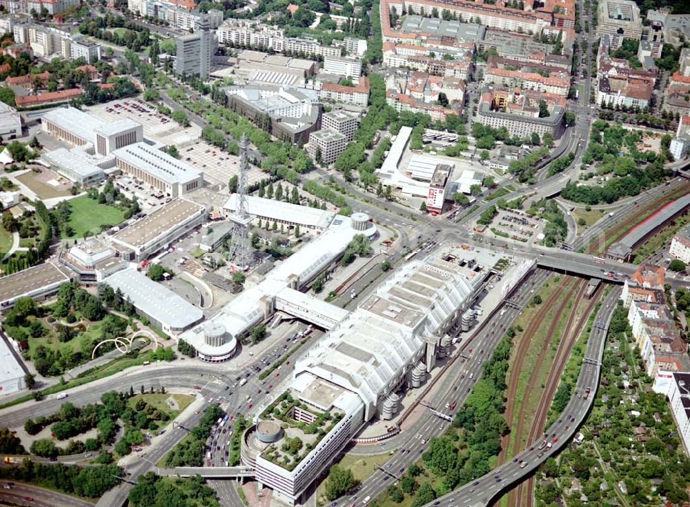 Berlin - Charlottenburg from above - Messegelände, ICC und Funkturm in Berlin - Charlottenburg