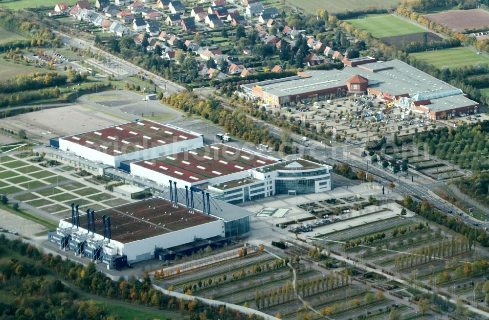 Aerial photograph Erfurt - Fairgrounds of Messe Erfurt on the Gotha Street in Erfurt in Thuringia