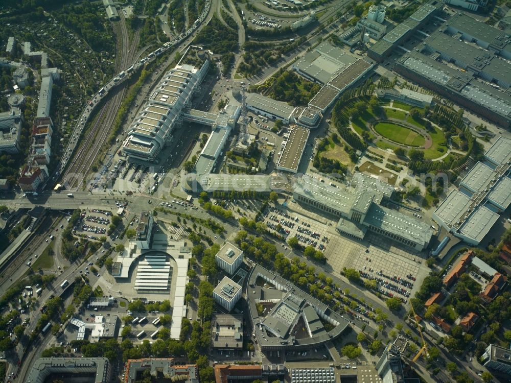 Aerial photograph Berlin OT Westend - View of the Messe Berlin in the district of Westend