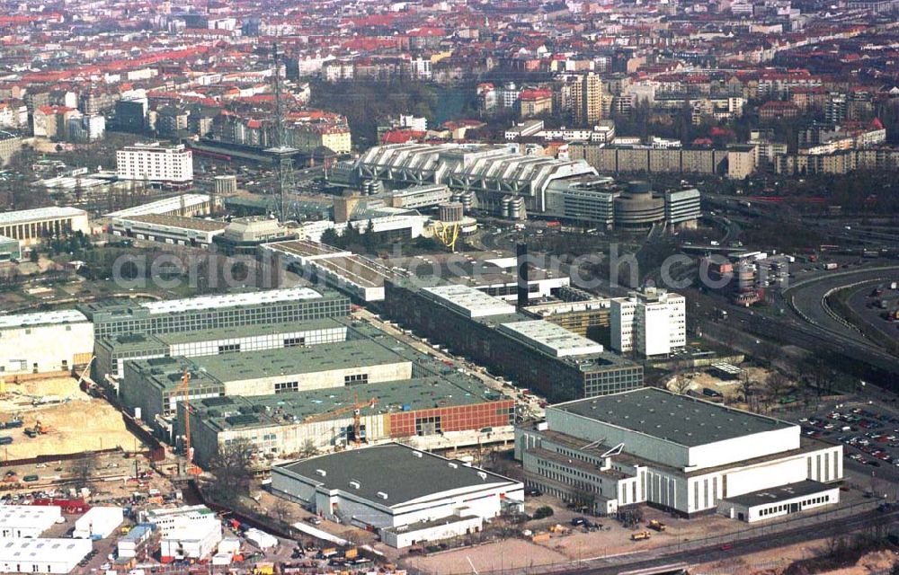 Aerial photograph Berlin - Charlottenburg - Messegeländeerweiterung am Funkturm