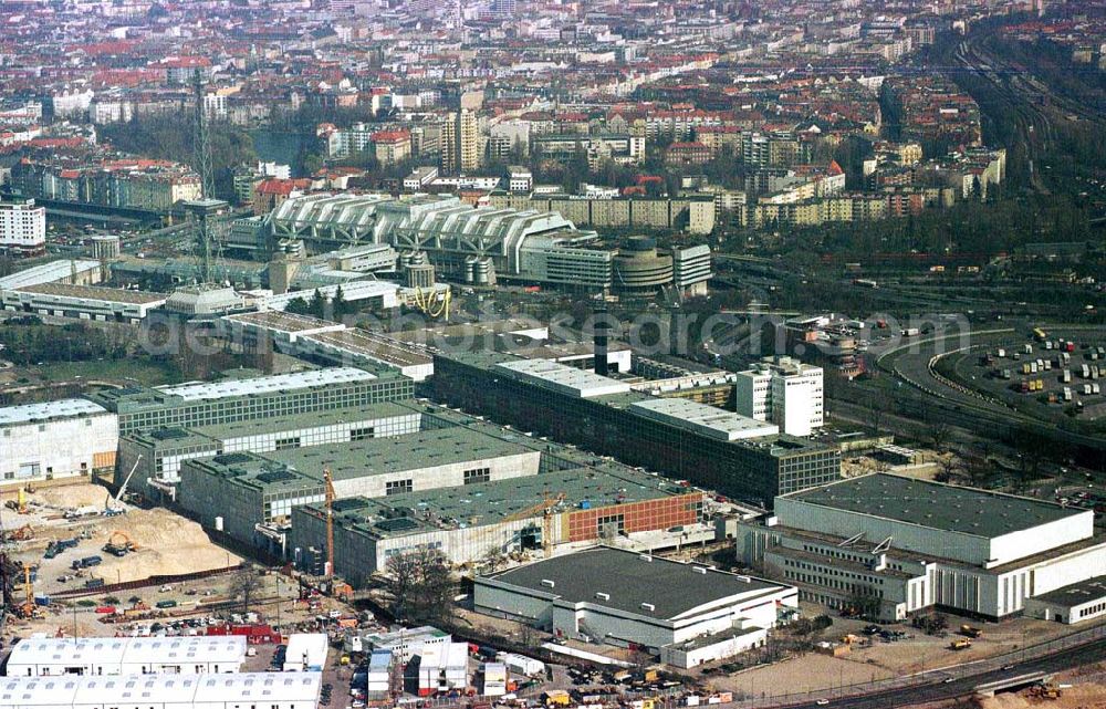 Berlin - Charlottenburg from above - Messegeländeerweiterung am Funkturm