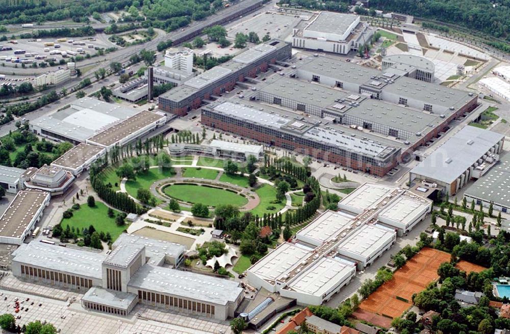 Berlin / Charlottenburg from above - Messegelände,ICC Charlottenburg / Berlin