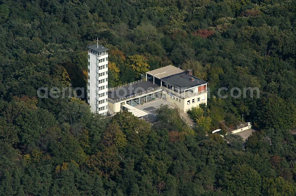 Berlin / Köpenick from above - 01.10.2003 Müggelturm in den Müggelbergen in Berlin- Köpenick