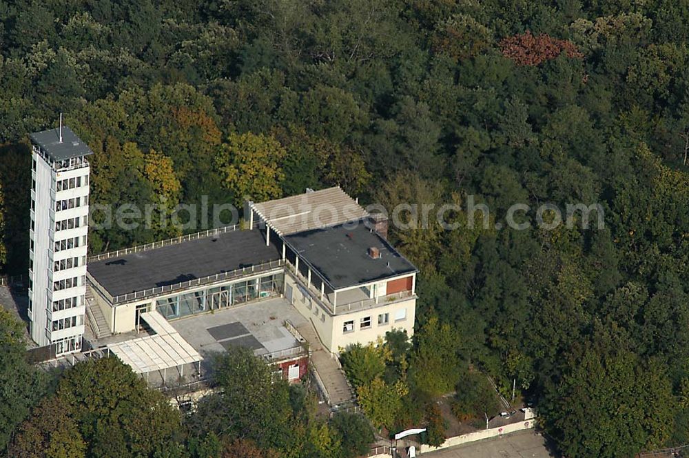 Aerial image Berlin / Köpenick - 01.10.2003 Müggelturm in den Müggelbergen in Berlin- Köpenick