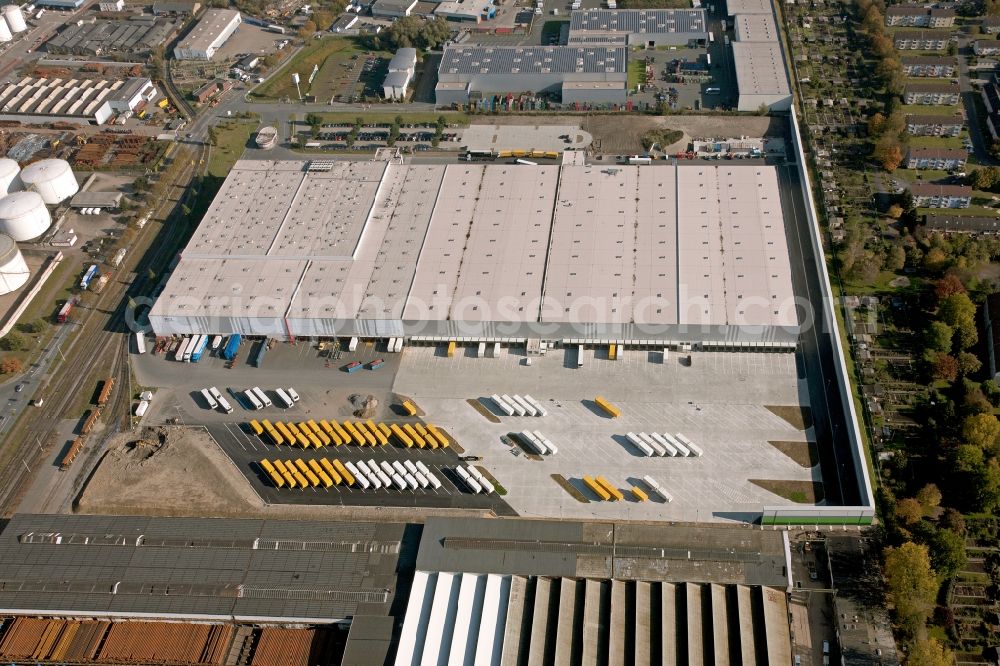 Aerial image Hamm - View of the MGL logistics center in Hamm in the state North Rhine-Westphalia