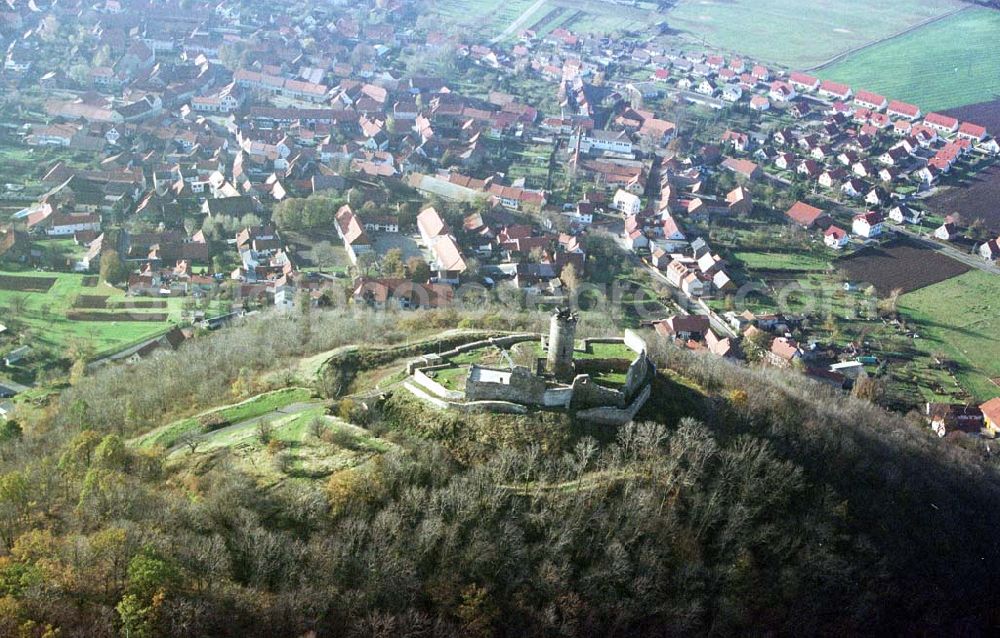 Mühlburg / Thür. from above - Mühlburg an der A4 zwischen Erfurt und Gotha in Thür.