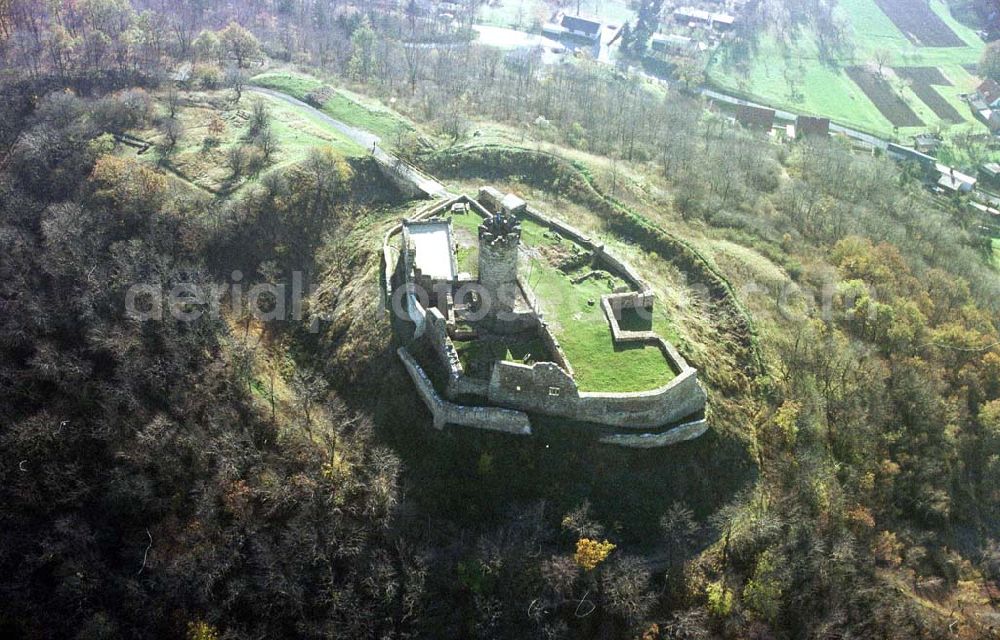 Mühlburg / Thür. from the bird's eye view: Mühlburg an der A4 zwischen Erfurt und Gotha in Thür.