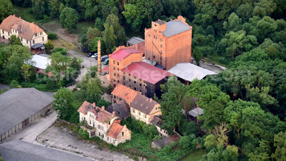 Quedlinburg from the bird's eye view: Carl Kratzenstein Mill, also called Neue Muehle, is a former water mill in Quedlinburg in the state Saxony-Anhalt, Germany