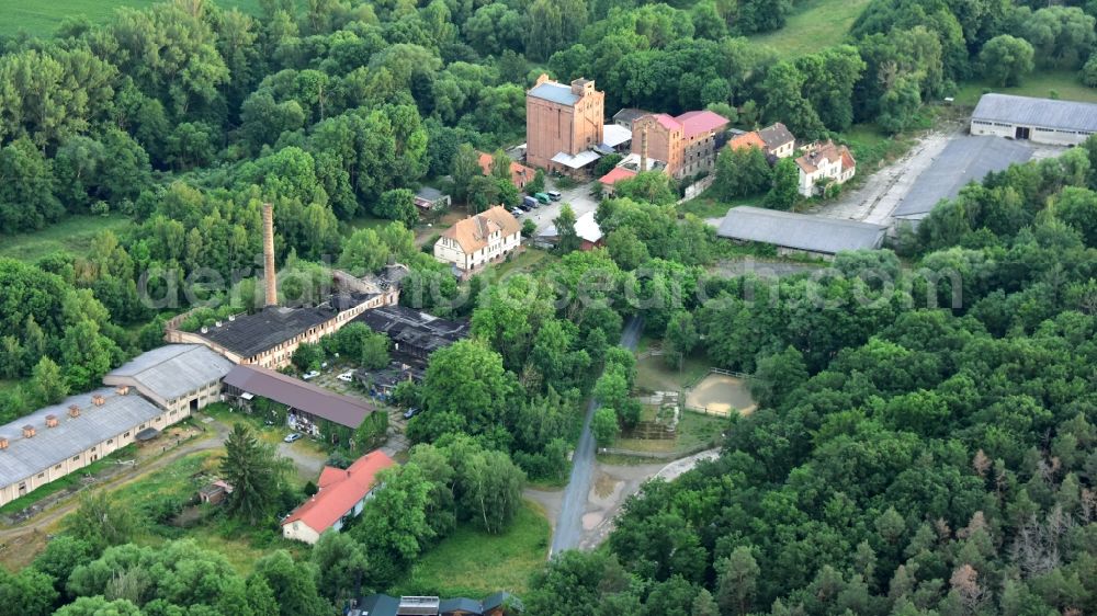 Quedlinburg from the bird's eye view: Carl Kratzenstein Mill, also called Neue Muehle, is a former water mill in Quedlinburg in the state Saxony-Anhalt, Germany