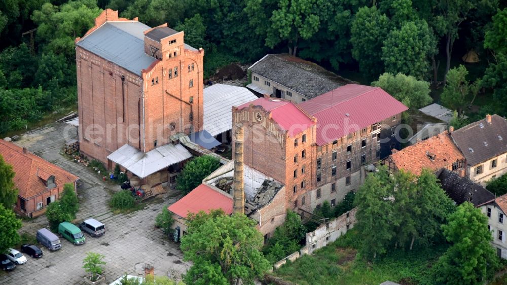 Aerial photograph Quedlinburg - Carl Kratzenstein Mill, also called Neue Muehle, is a former water mill in Quedlinburg in the state Saxony-Anhalt, Germany