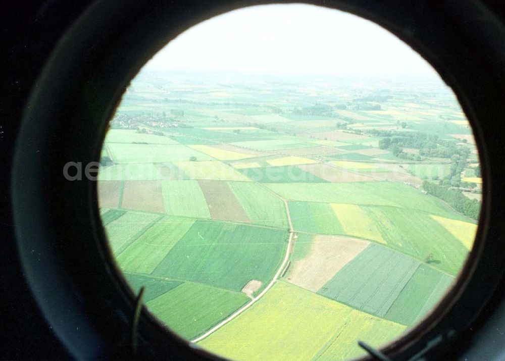 Hammelburg / Bayern from above - Mi-8 der Bundeswehr auf einem Flug zum Truppenübungsplatz Hammelburg in Bayern.