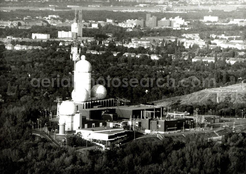 Berlin from above - Former military interception and radar system on the Teufelsberg in Berlin - Charlottenburg