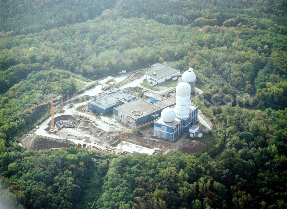 Berlin from the bird's eye view: Former military interception and radar system on the Teufelsberg in Berlin - Charlottenburg