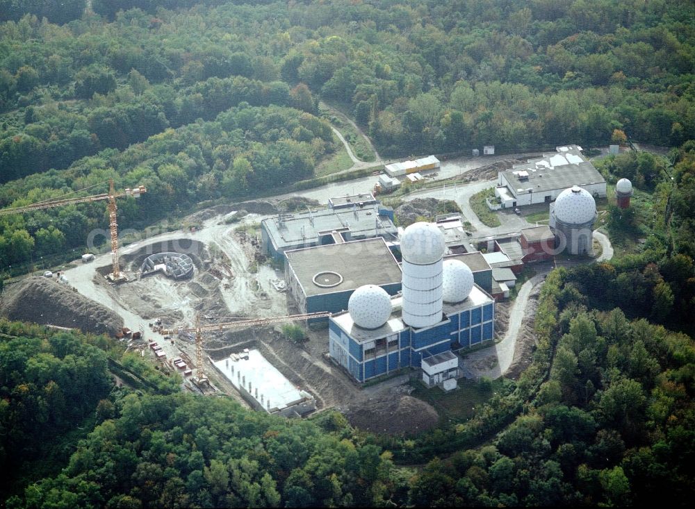 Aerial image Berlin - Former military interception and radar system on the Teufelsberg in Berlin - Charlottenburg