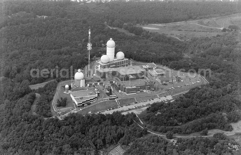 Berlin from above - Former military interception and radar system on the Teufelsberg in Berlin - Charlottenburg