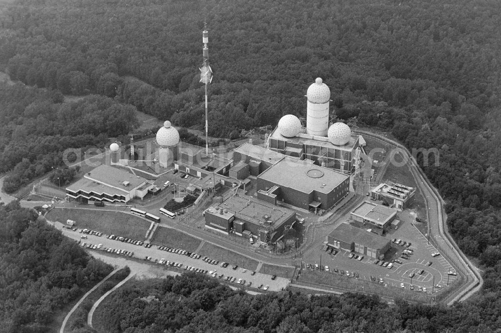 Aerial photograph Berlin - Former military interception and radar system on the Teufelsberg in Berlin - Charlottenburg