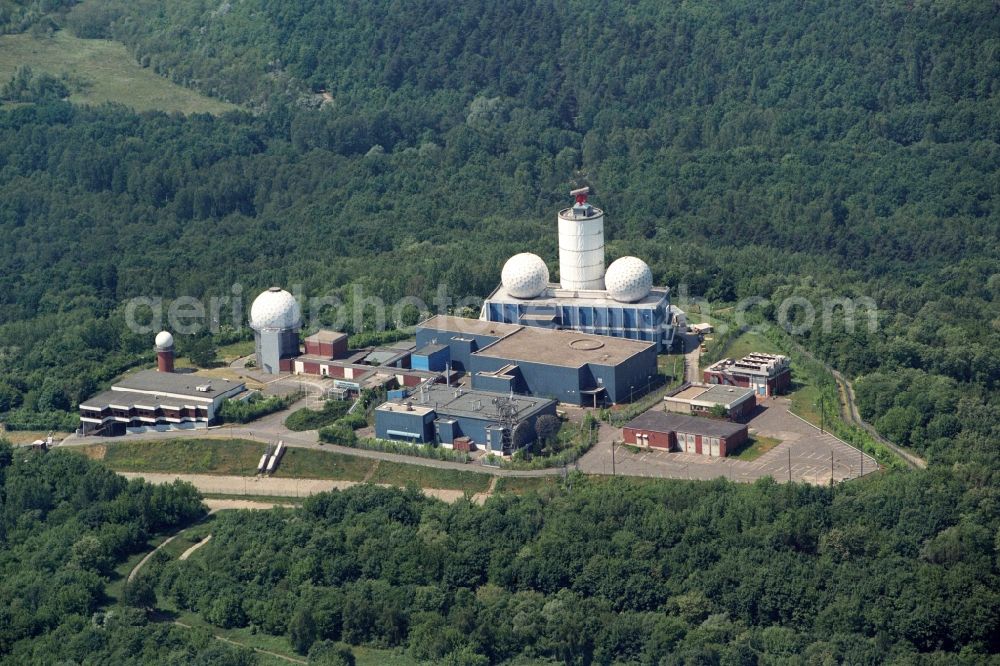 Berlin from the bird's eye view: Former military interception and radar system on the Teufelsberg in Berlin - Charlottenburg