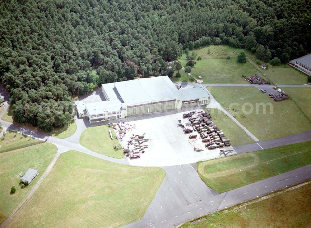 Berlin - Gatow from the bird's eye view: militärhistorisches Museum auf dem Gelände des ehem. Flugplatzes Gatow