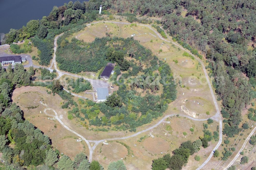 Aerial photograph Zernsdorf - Mineral oil - tank in Zernsdorf in the state Brandenburg