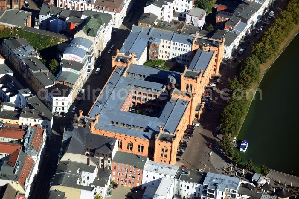 Aerial image Schwerin - Ministry of Internal Affairs and Sport in Schwerin in Mecklenburg-Western Pomerania