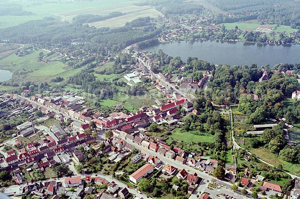 Mirow / Brandenburg from the bird's eye view: 