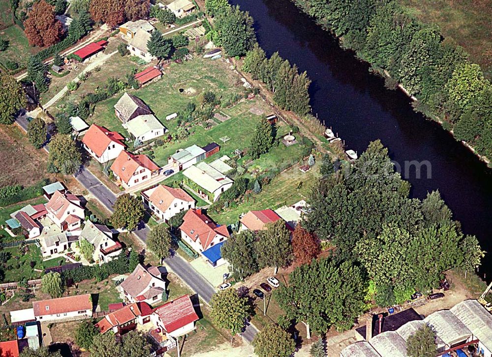 Aerial image Mirow / Mecklenburg-Vorpommern - Mirow / Mecklenburg-Vorpommern Sitz der Firma K&S Industrieservice GmbH an der Lärzer Straße 7 in 17252 Mirow. Tel.: 039833-20101, Fax.: ...20102 16.09.2003