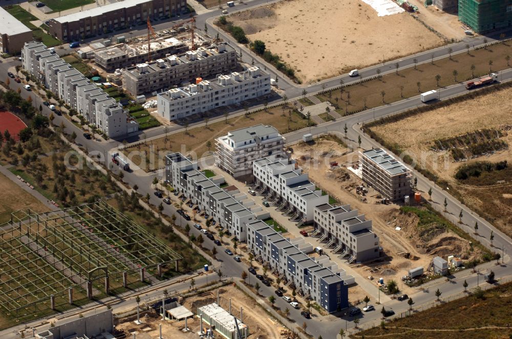 Berlin from the bird's eye view: Mixing of residential and commercial settlements on Eldenaer Strasse in the district Prenzlauer Berg in Berlin, Germany