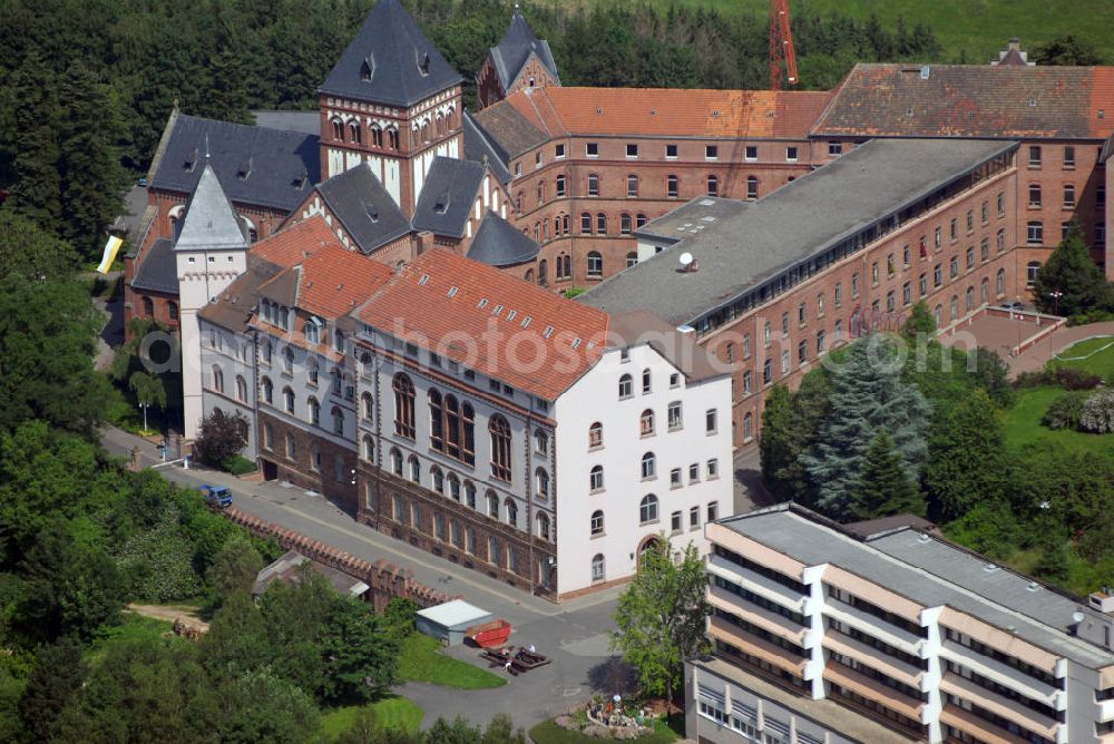 St. Wendel from the bird's eye view: Blick auf das Missionshaus St. Wendel. Die Steyler Missionare sind eine römisch-katholische Ordensgemeinschaft, benannt nach dem kleinen Gründungsort Steyl, heute ein Stadtteil von Venlo (Stadtteil Steijl) in den Niederlanden. Heute arbeiten ihre rund 10.000 Mitglieder in allen Kontinenten der Welt. Dt: Gesellschaft des Göttlichen Worts. Kontakt: Missionshaus St. Wendel, Missionshausstr. 50, 66606 St. Wendel, Tel.: (0 68 51) 805 0, E-Mail: kontaktsteyler.org