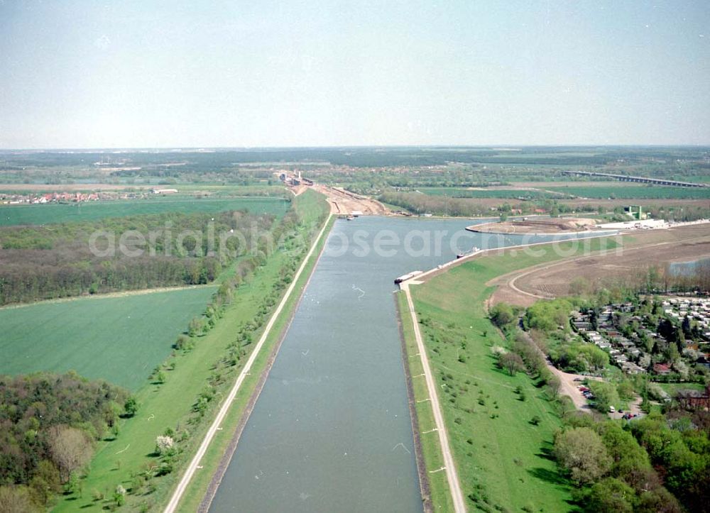 Aerial photograph südlich von Jersleben - Mittellandkanal.