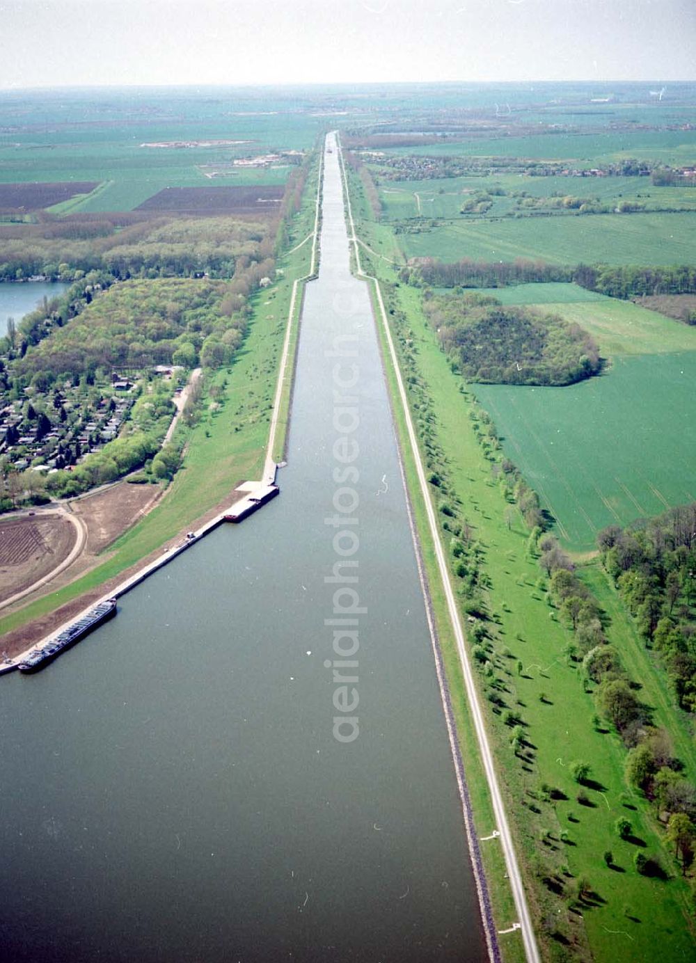 Aerial image Rothensee - Mittellandkanal an der Schleuse Rothensee