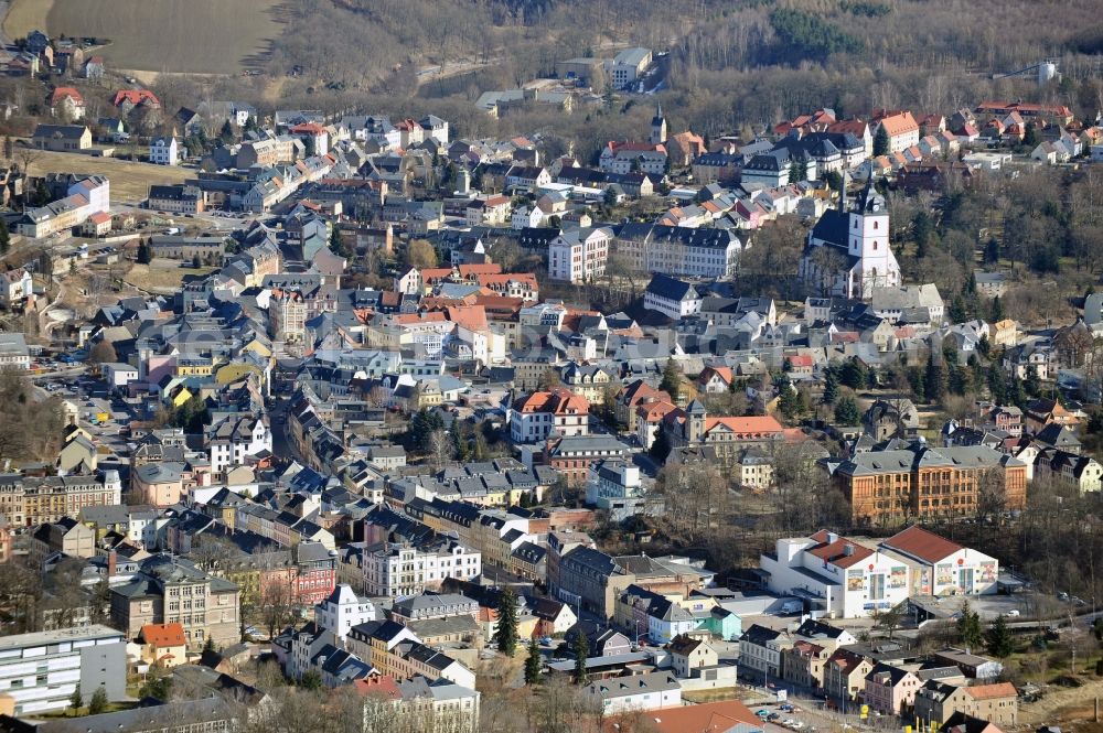 Aerial image Mittweida - Mittweida in the state Saxony