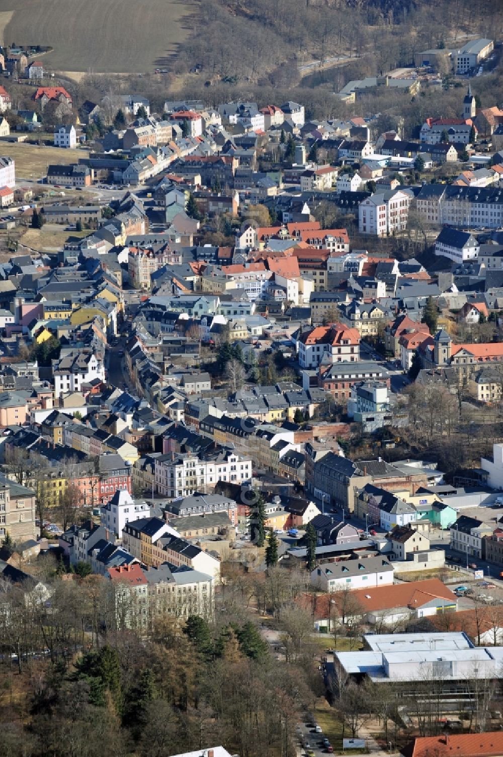 Aerial photograph Mittweida - Mittweida in the state Saxony