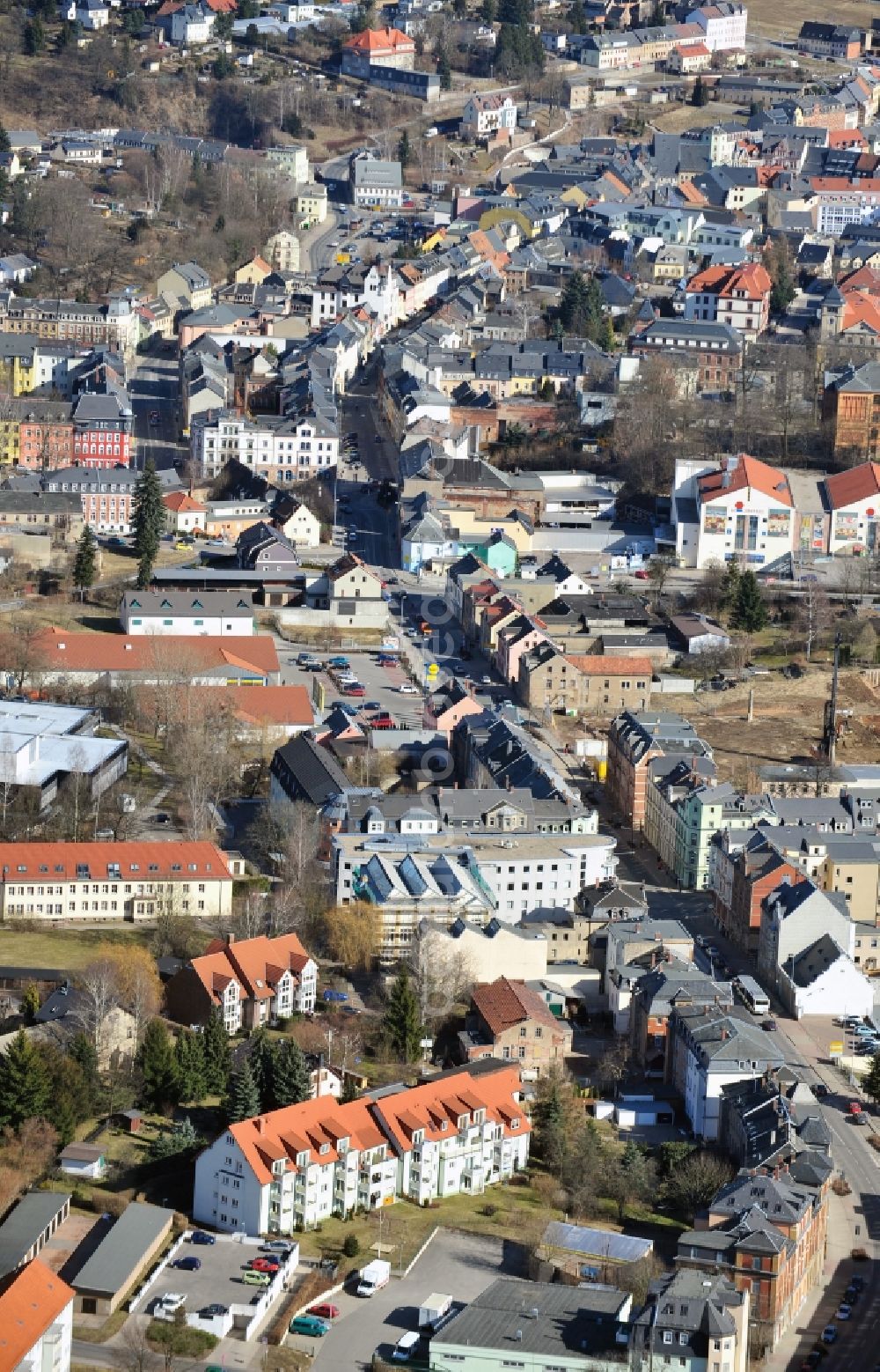 Mittweida from the bird's eye view: Mittweida in the state Saxony